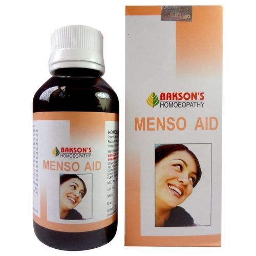 Bakson Menso Aid Syrup for complaints of menstrual cycles Homeopathy medicine
