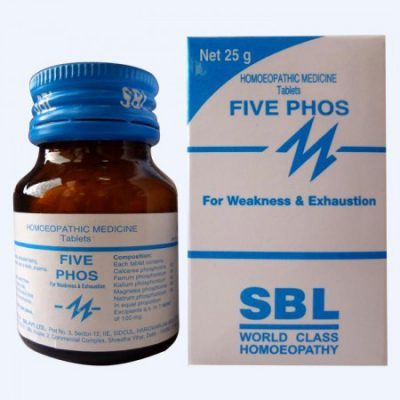 SBL Five Phos for Weakness & Exhaustion with 5 essential tissue salts