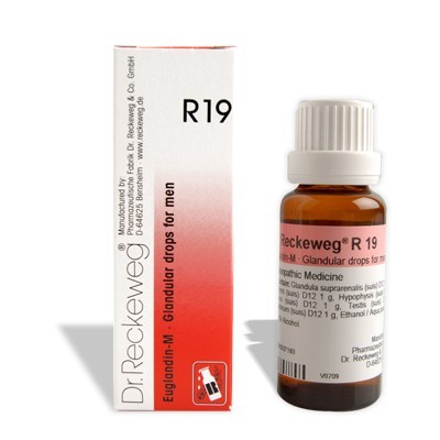 Dr Reckeweg R19 glandular drops for men, treats endocrine diseases