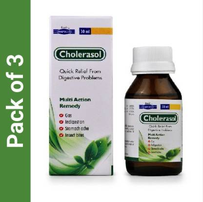Hapdco Cholerasol Drops (30ml) PACK OF 3